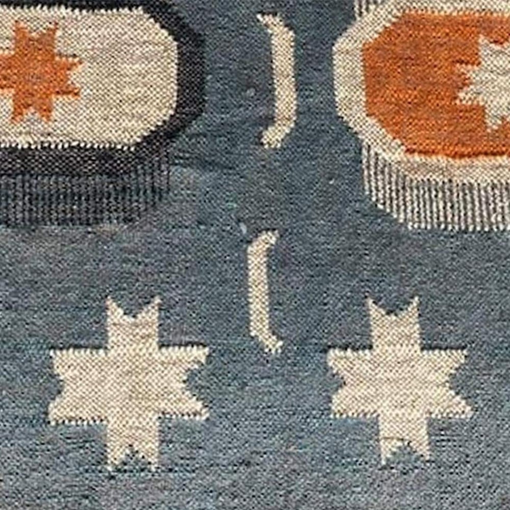 Handcrafted Jute Multicolor Vintage Dhurrie For Living Room